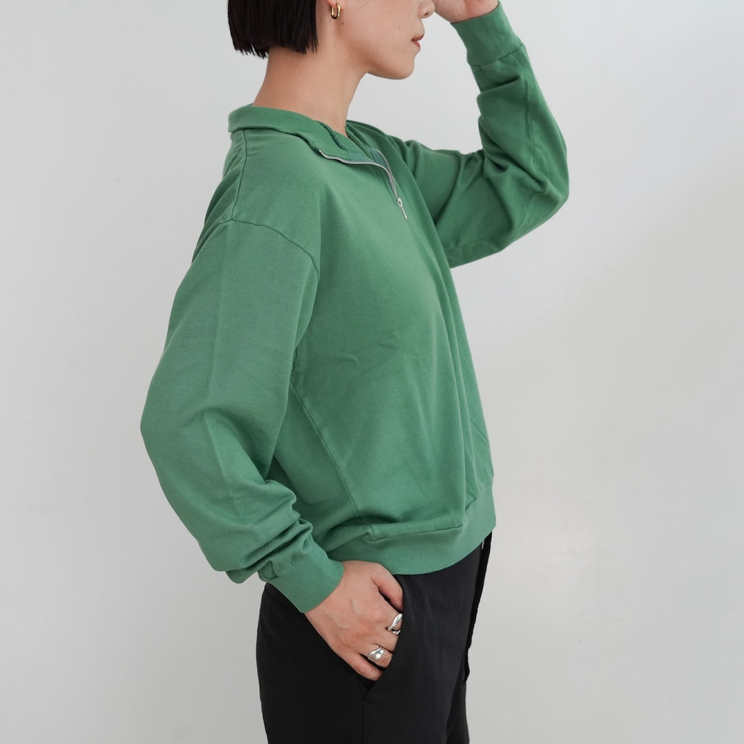 25AW】SUPER HIGH GAUGE SWEAT HALF ZIP P/O 