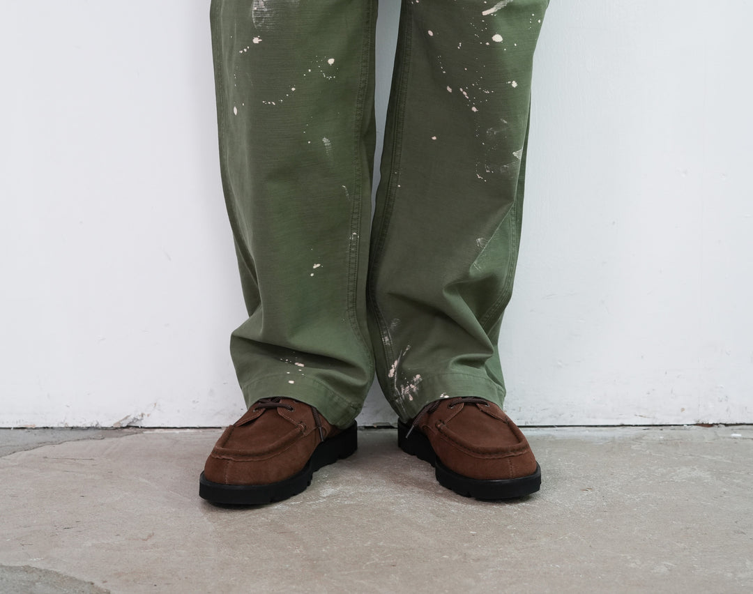 25AW】AURALEE WASHED BAGGY SATIN BLEACHED BAKER PANTS
