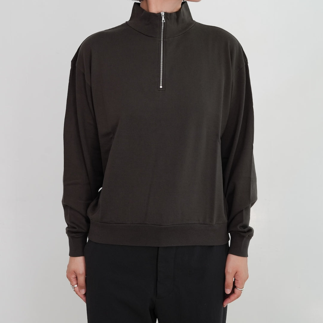 25AW】SUPER HIGH GAUGE SWEAT HALF ZIP P/O 