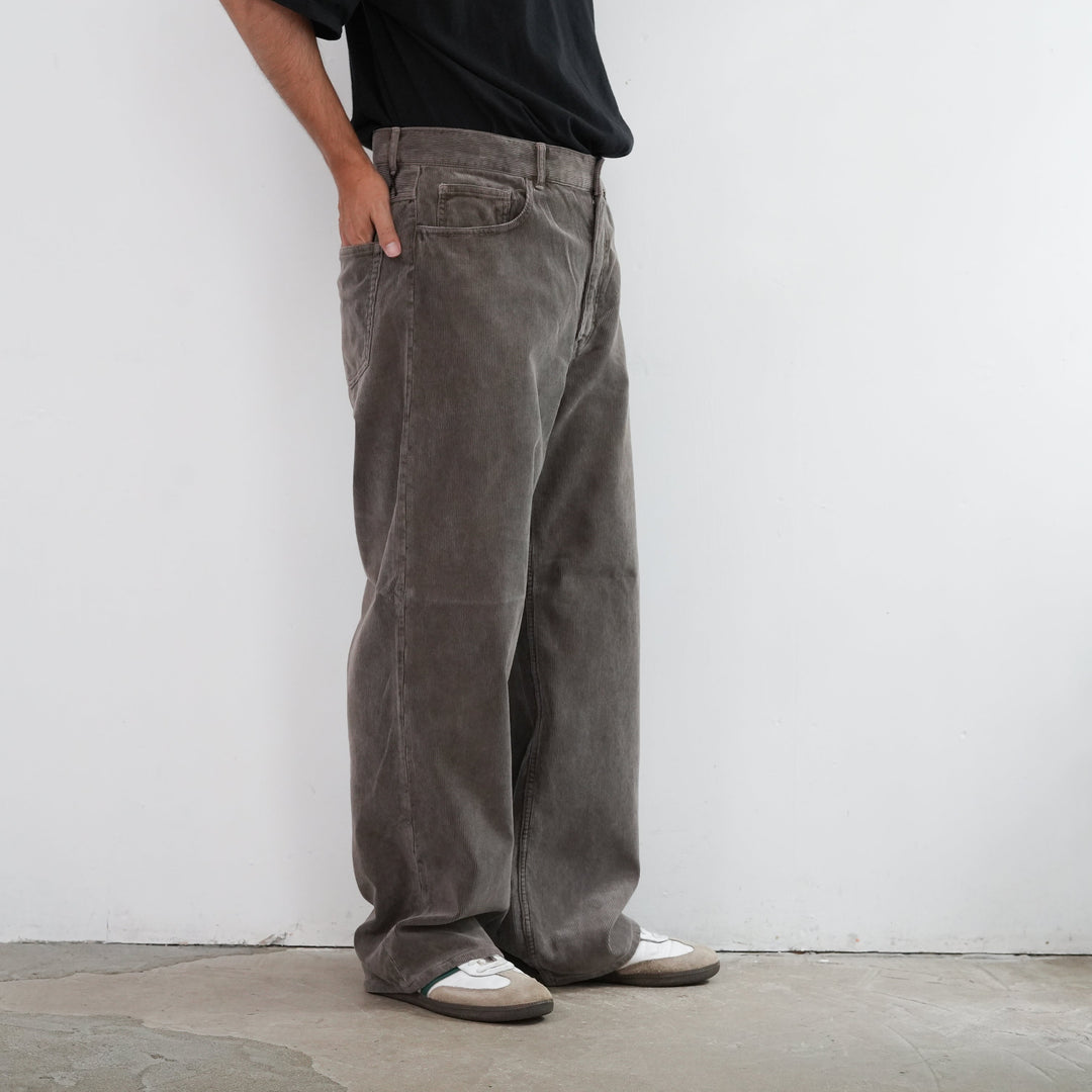 25AW】AURALEE PIGMENT DYED FINX CORDUROY WIDE 5P PANTS 