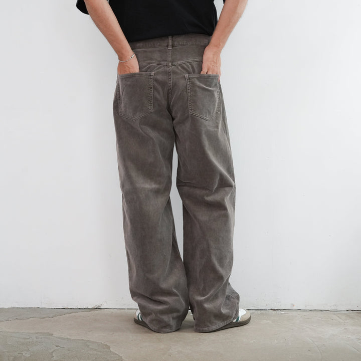 25AW】AURALEE PIGMENT DYED FINX CORDUROY WIDE 5P PANTS 