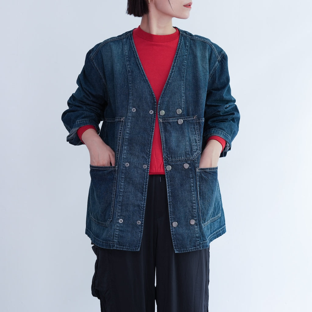 ジャケット・アウター THE SHINZONE COVERALL 25AW】THE SHINZONE NO COLLAR COVERALL