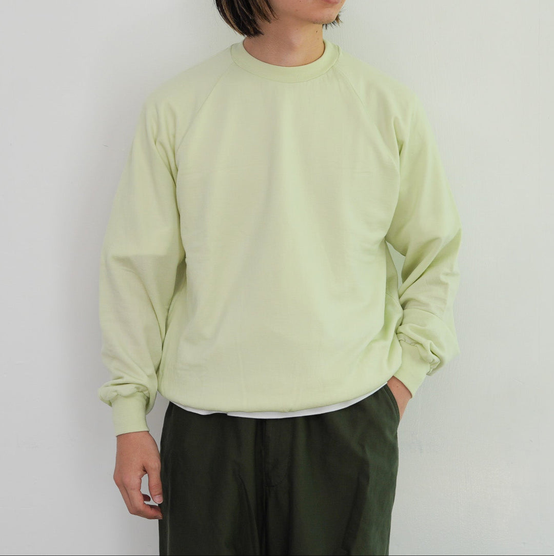 AURALEE ライムグリーン スウェット 25AW】AURALEE LIGHT WOOL SWEAT P/O 