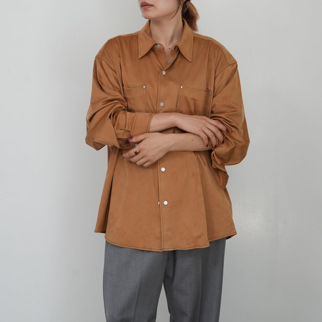 25AW】THE SHINZONE SUEDE SHIRT 