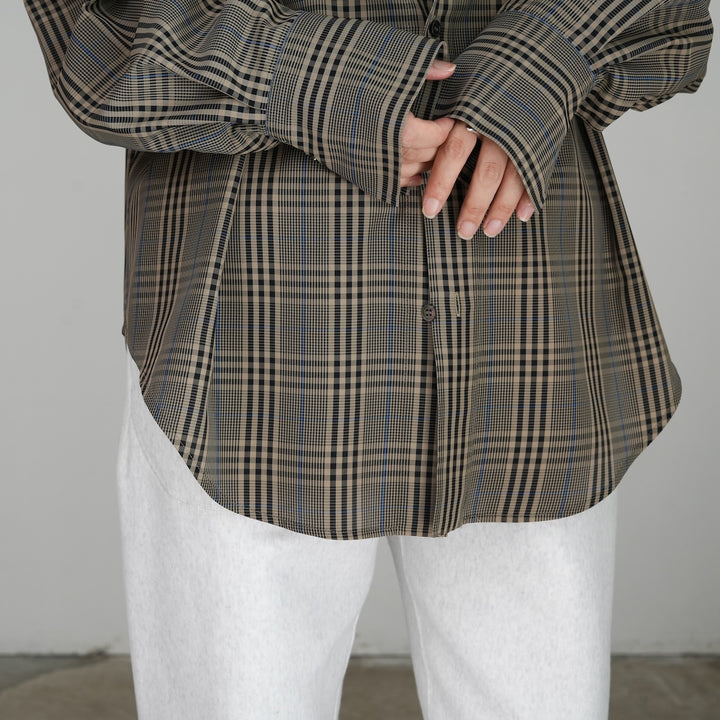 トップス THE SHINZONE TWILL PLAID SHIRT \