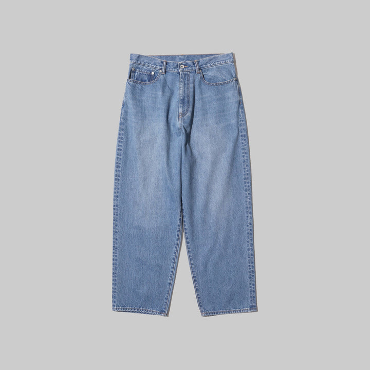 AmeriCHECKFLOWERPLEATSPANTSブルーM完売 タグ無し 26SS】FreshService CORPORATE DENIM FIVE POCKET PANTS