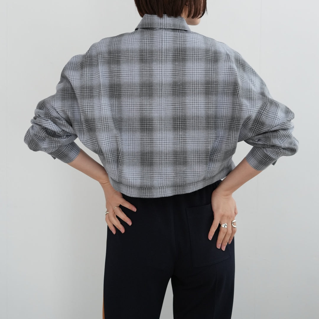 26SS】PHEENY Nep Yarn Check Utility Shirt 