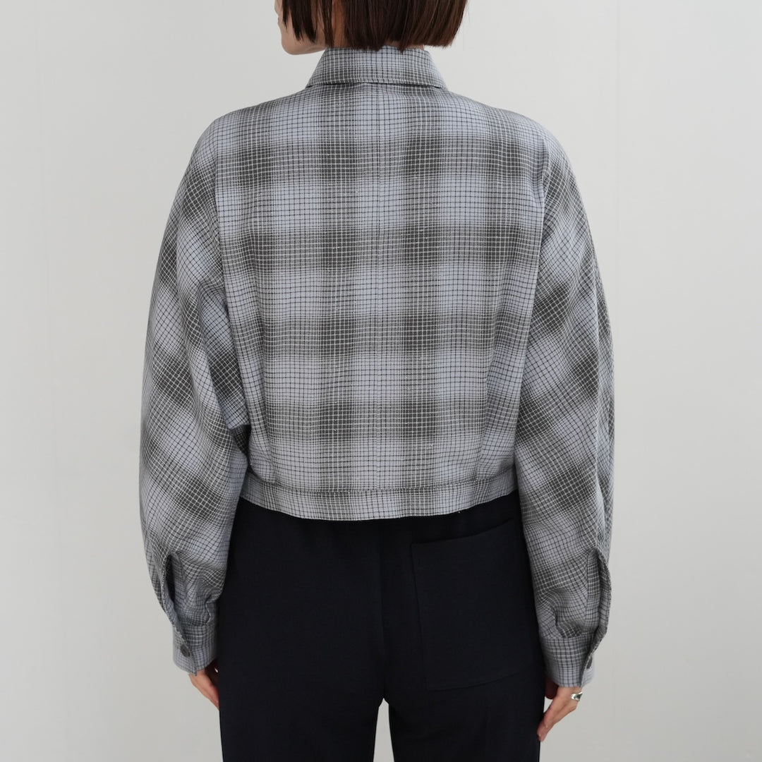 26SS】PHEENY Nep Yarn Check Utility Shirt 