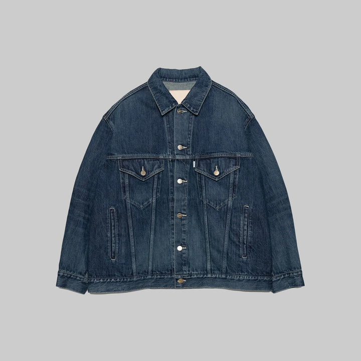26SS】Graphpaper Selvage Denim Trucker Jacket-DARK FADE- 