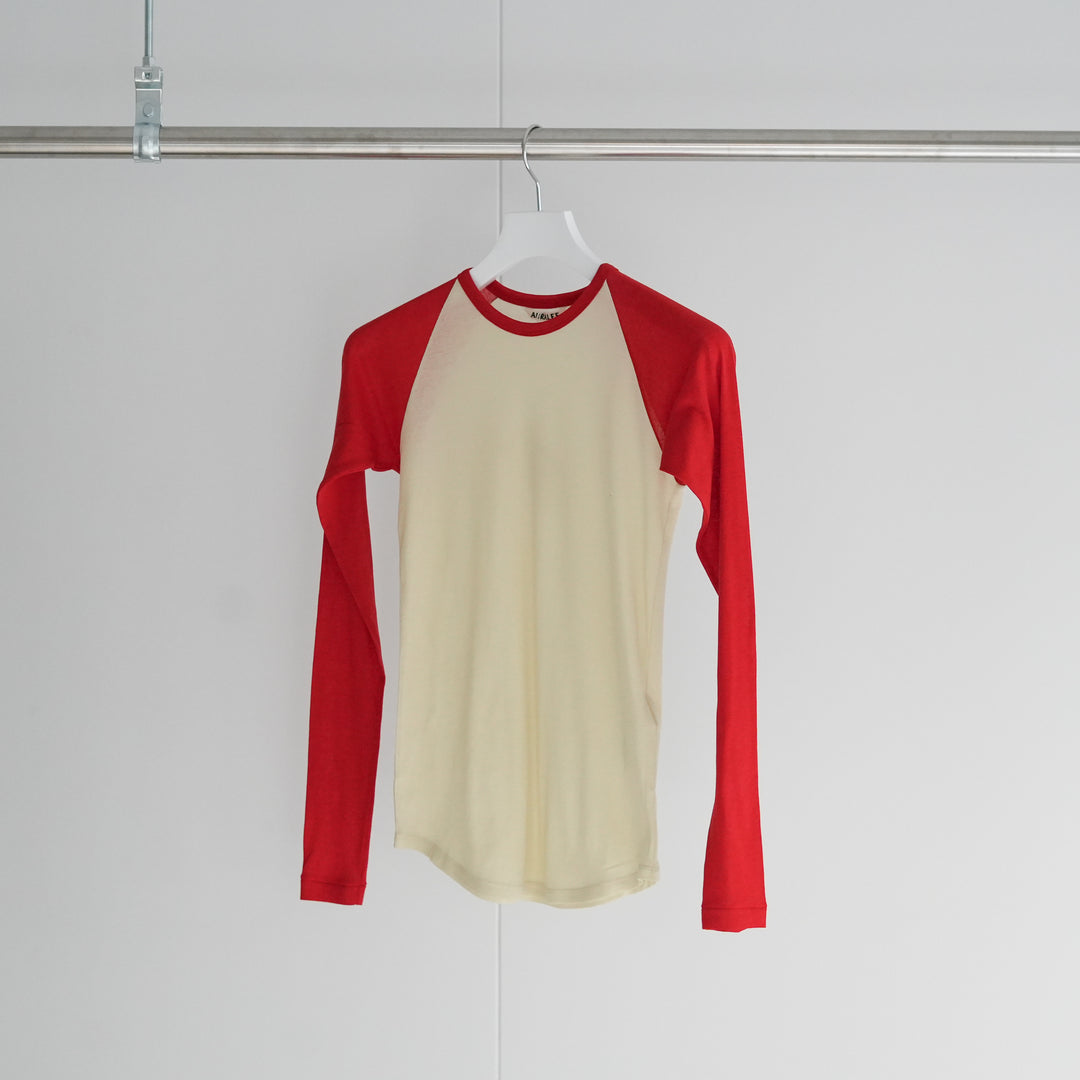 AURALEE SUPER HIGH GAUGE SHEER RIB RAGLAN P/O 