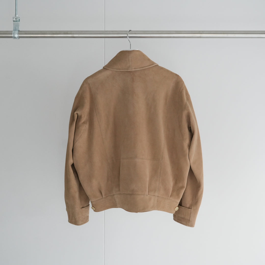 AURALEE SILKY GRAIN SUEDE BLOUSON 