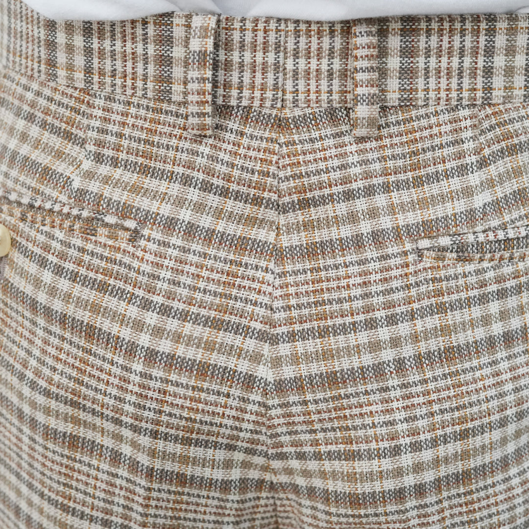【AURALEE】26ss SILK LINEN CHECK SLACKS 26SS】AURALEE SILK LINEN NEP CHECK SLACKS 