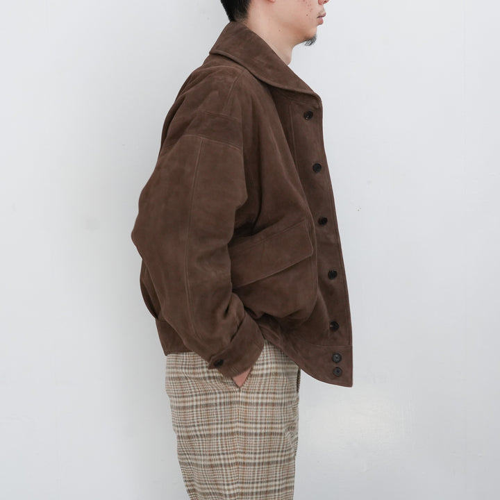 ジャケット・アウター 26SS AURALEE SILKY GRAIN SUEDE BLOUSON 26SS AURALEE SILKY GRAIN SUEDE BLOUSON / A26SB01SG*BR#GH - ARTHUR
