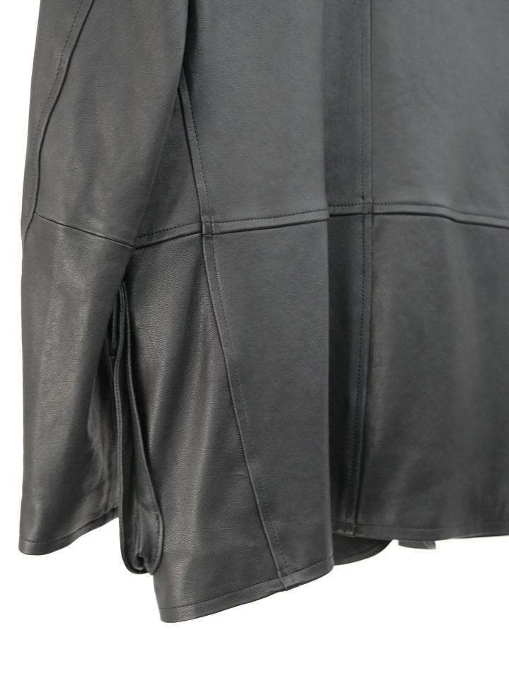 26SS】AURALEE TEXTURED LAMB LEATHER BLOUSON 