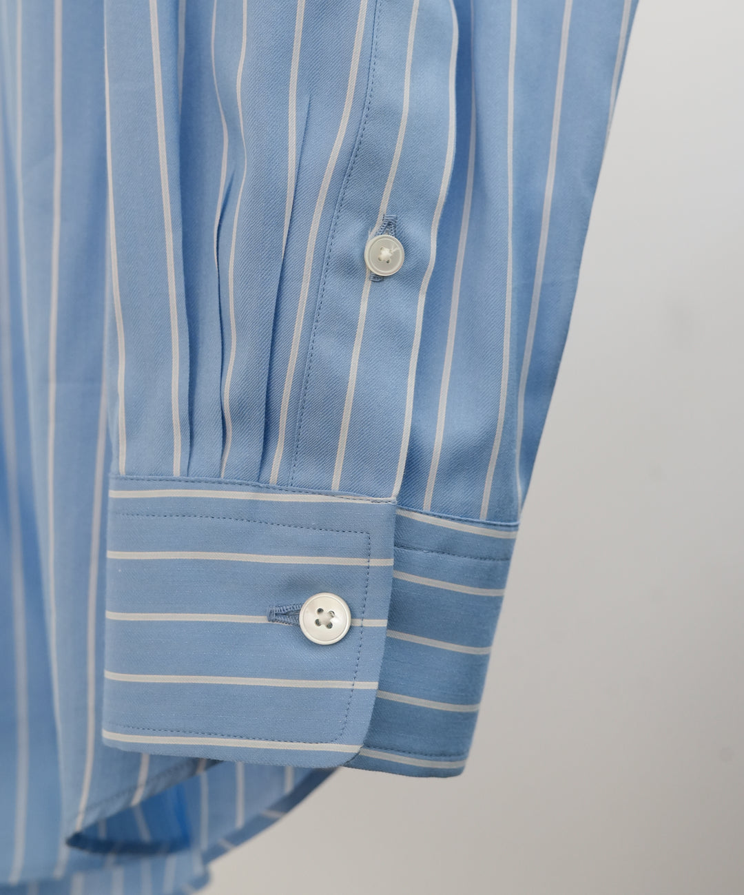 26SS】AURALEE COTTON SILK STRIPE SHIRT