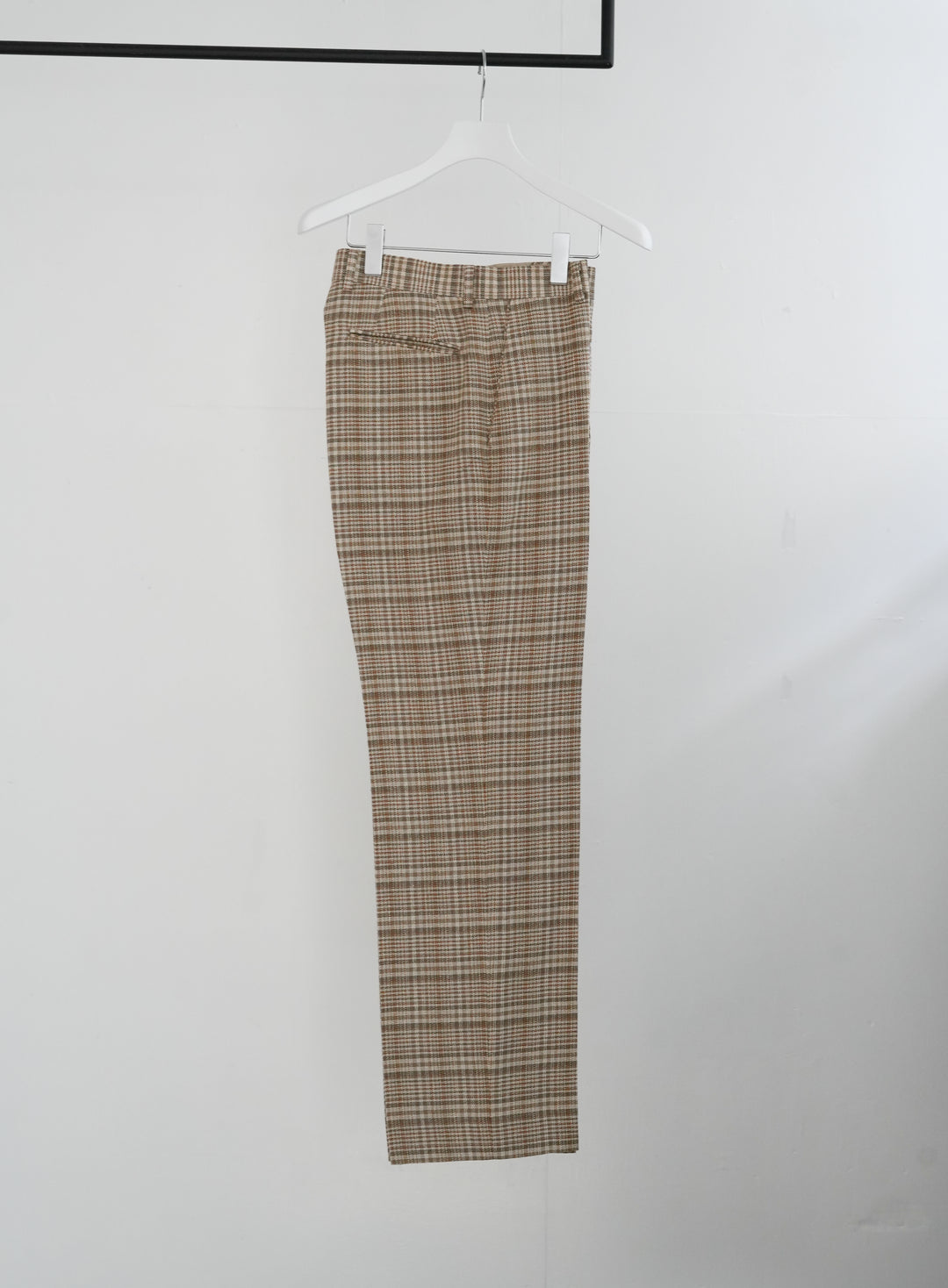 26SS】AURALEE SILK LINEN NEP CHECK SLACKS 