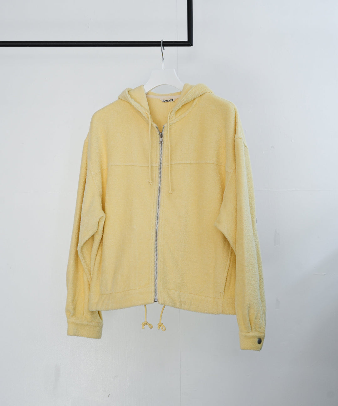 26SS】AURALEE COTTON NYLON PILE ZIP PARKA