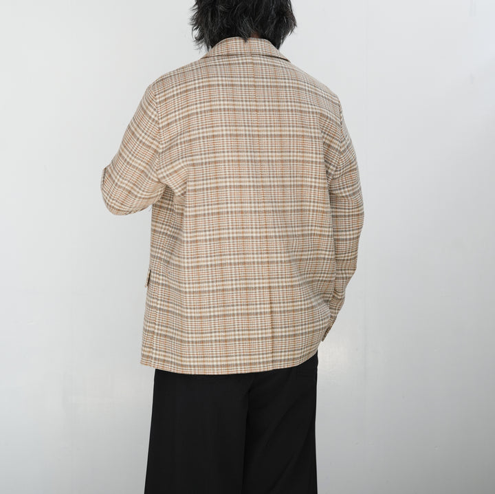 26SS】AURALEE SILK LINEN NEP CHECK JACKET 