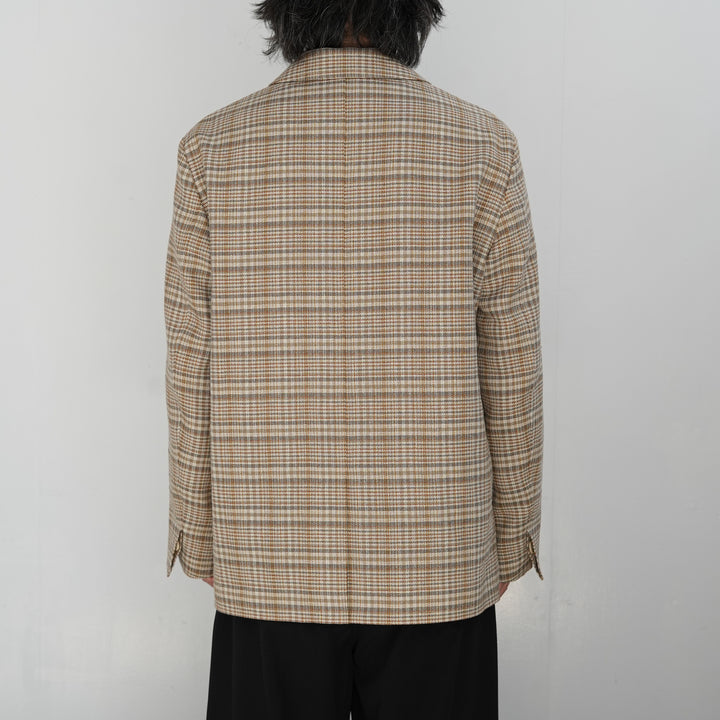 26SS】AURALEE SILK LINEN NEP CHECK JACKET 