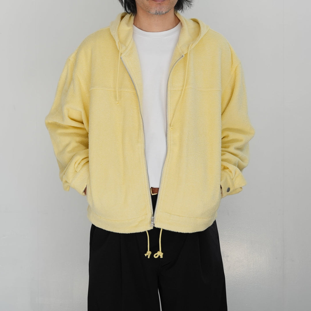 26SS】AURALEE COTTON NYLON PILE ZIP PARKA 26SS】AURALEE COTTON NYLON PILE ZIP PARKA