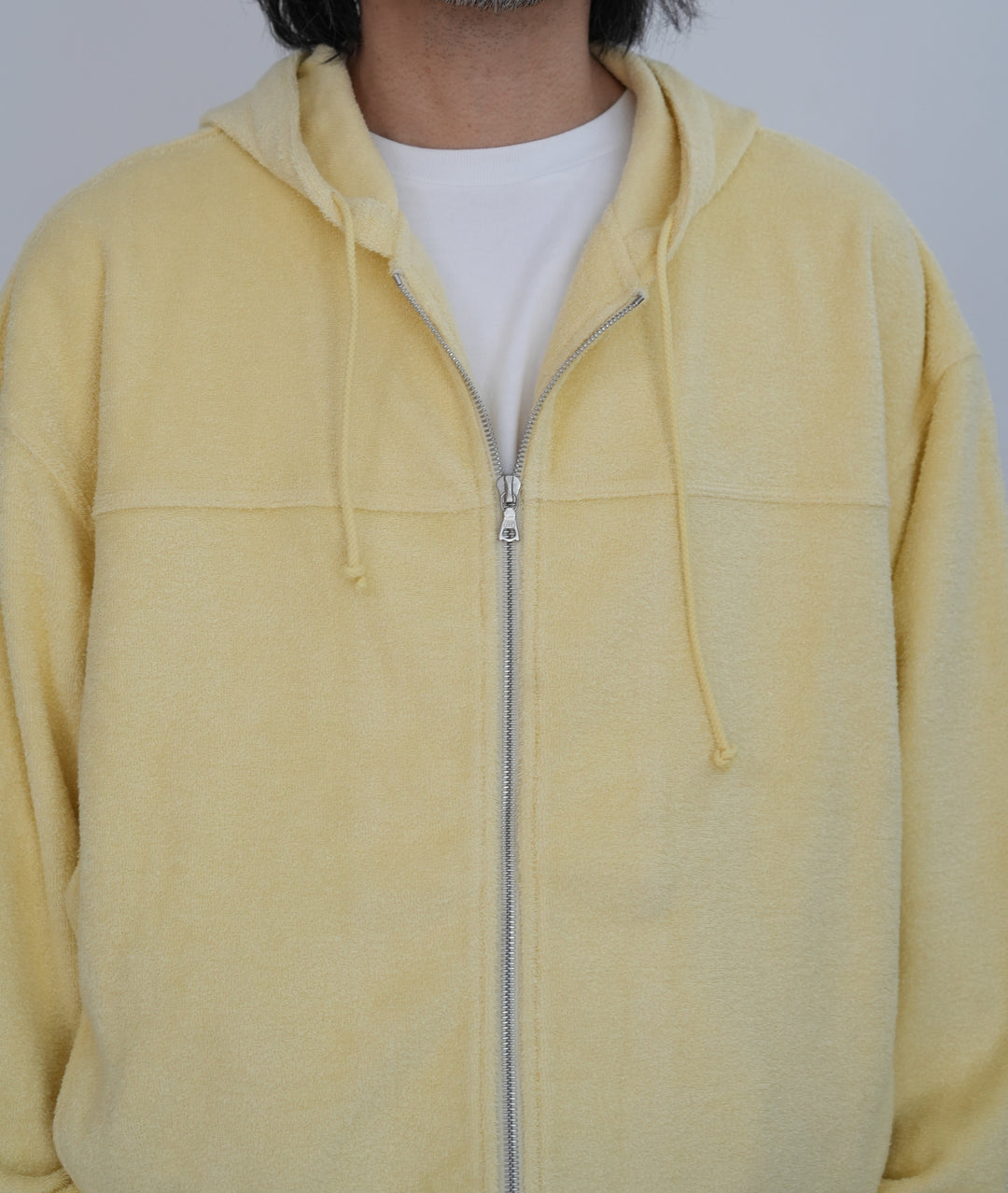 26SS】AURALEE COTTON NYLON PILE ZIP PARKA