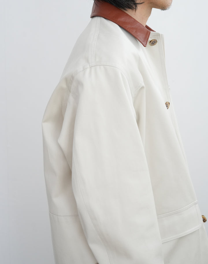 BISOWN ジャケット・アウター COTTON JACKET HUNTING GABA COTTON BISOWN/ビソウン CHALK JACKET HUNTING GABA ジャケット・アウター