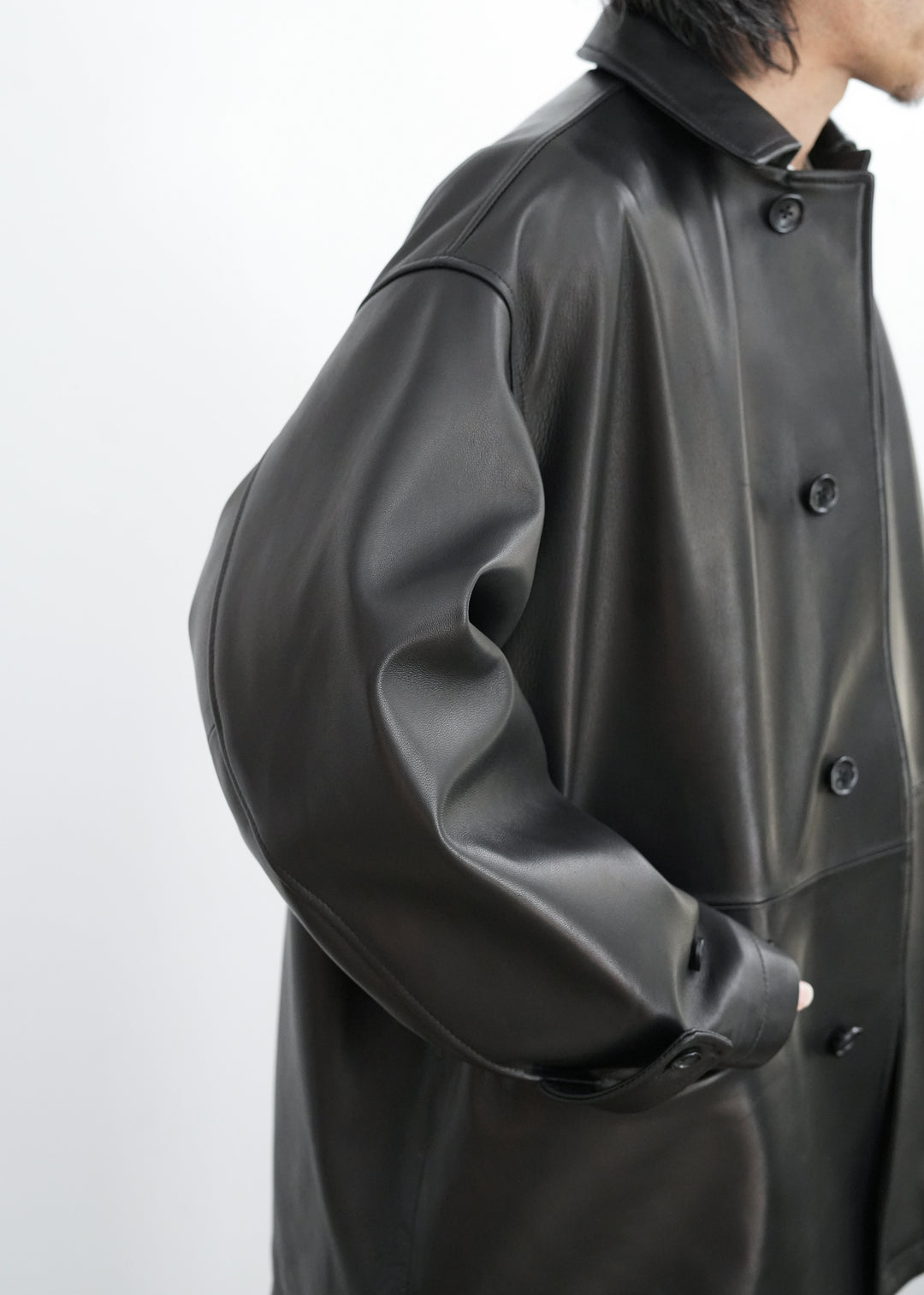 26SS】Graphpaper Lamb Leather Car Coat
