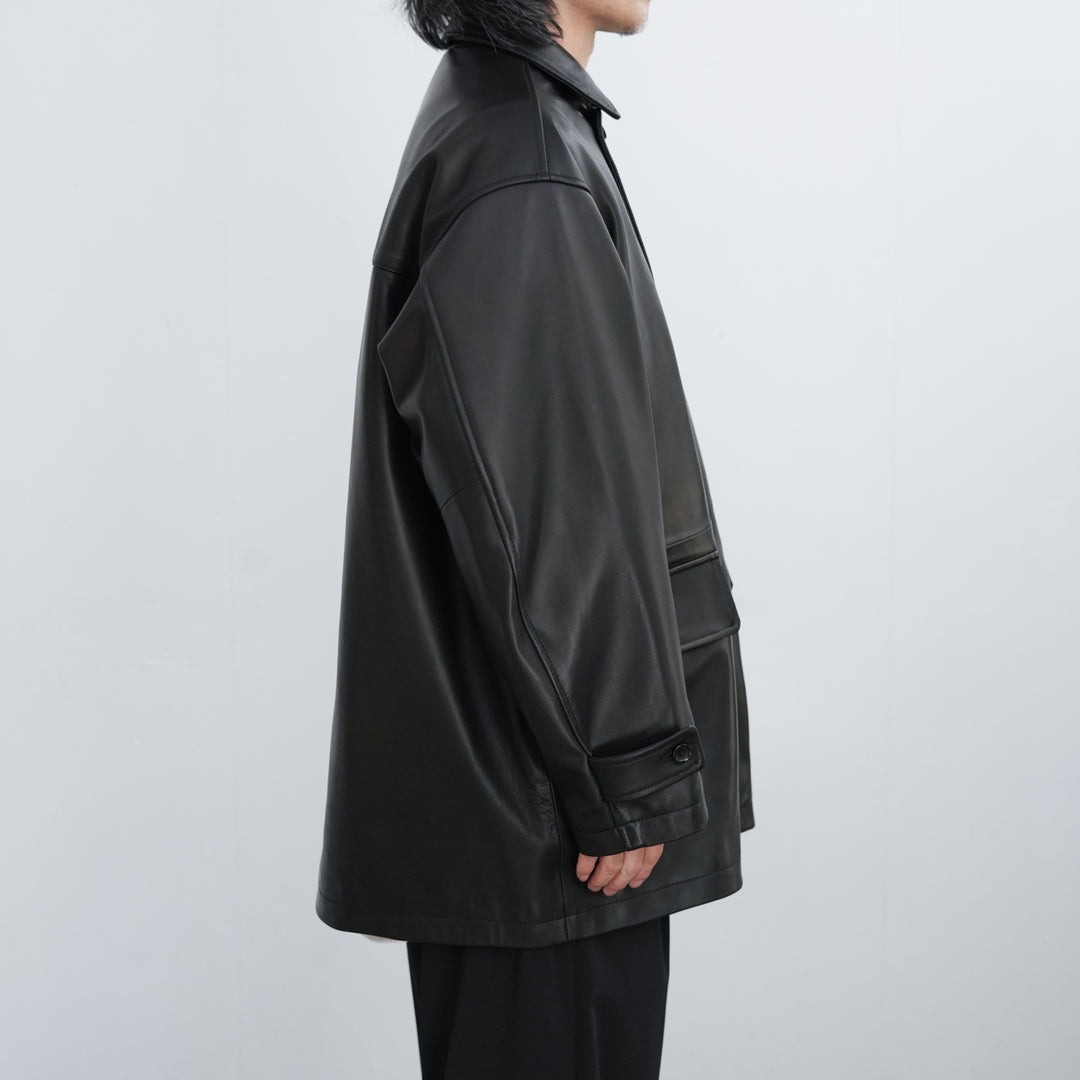 26SS】Graphpaper Lamb Leather Car Coat