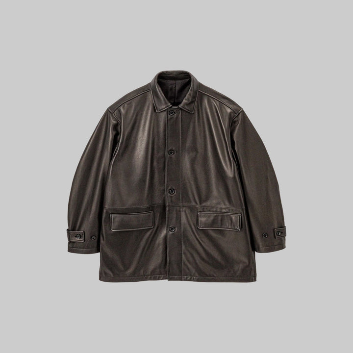 26SS】Graphpaper Lamb Leather Car Coat