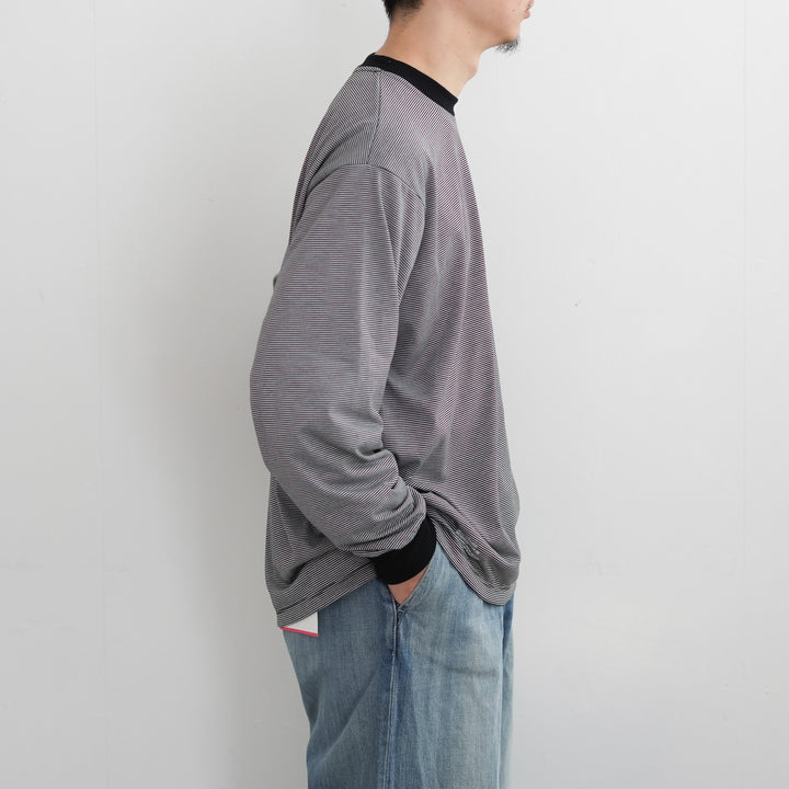 トップス FreshService MICRO BORDER L/S TEE 26SS】FreshService MICRO BORDER L/S TEE 