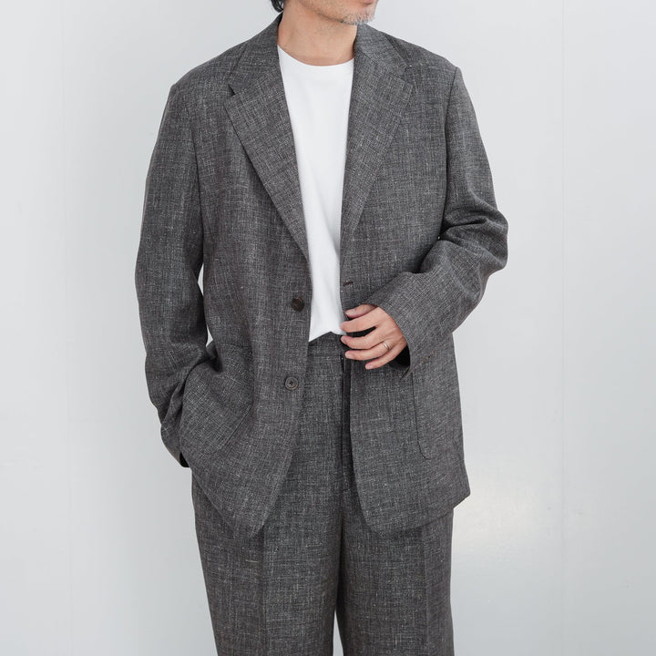 26SS】BISOWN WOOL LINEN 2B JACKET