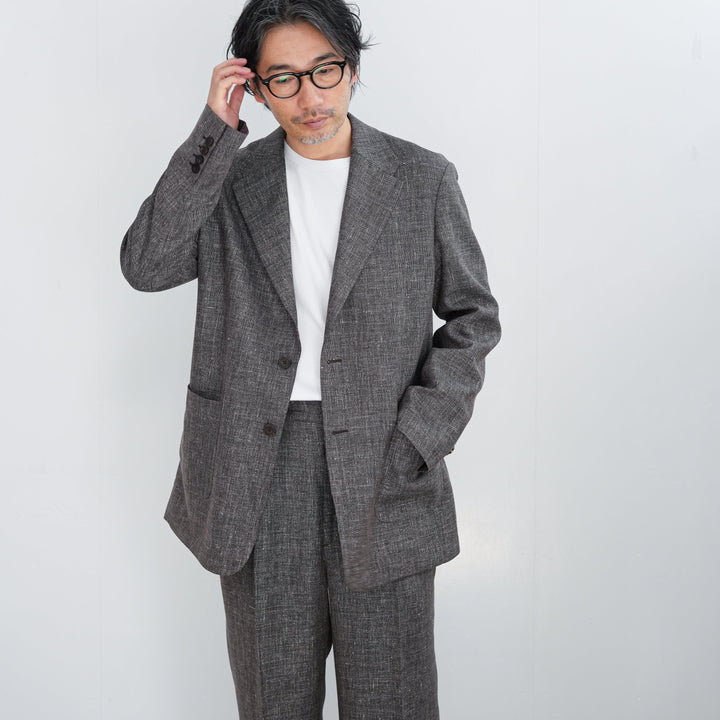 26SS】BISOWN WOOL LINEN 2B JACKET