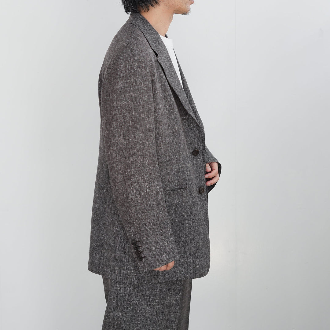 【BISOWN】WOOL LINEN 2B JACKET 26SS】BISOWN WOOL LINEN 2B JACKET