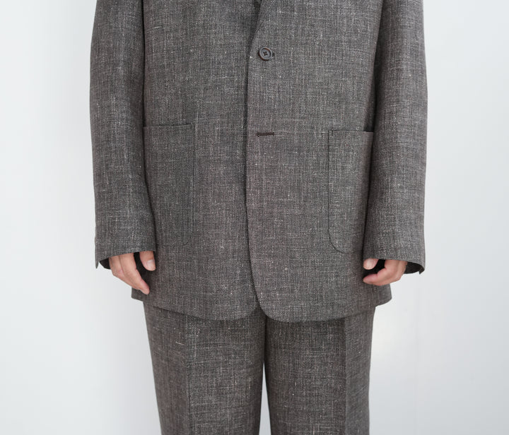 26SS】BISOWN WOOL LINEN 2B JACKET
