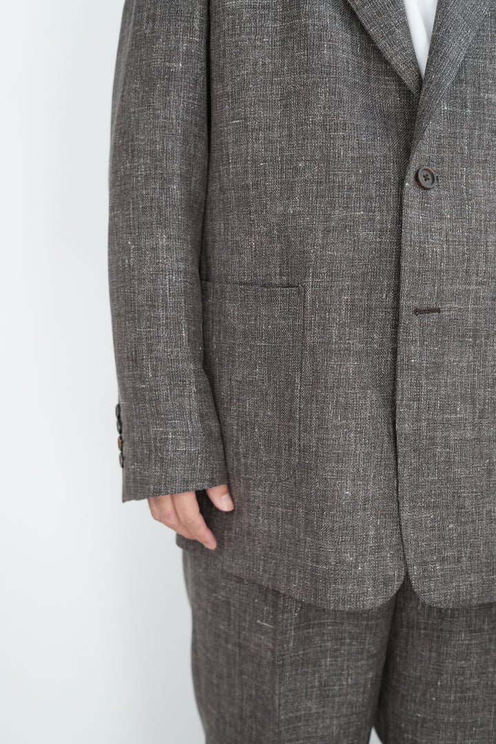 26SS】BISOWN WOOL LINEN 2B JACKET