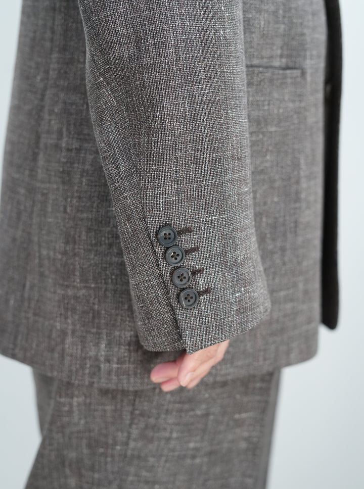 26SS】BISOWN WOOL LINEN 2B JACKET