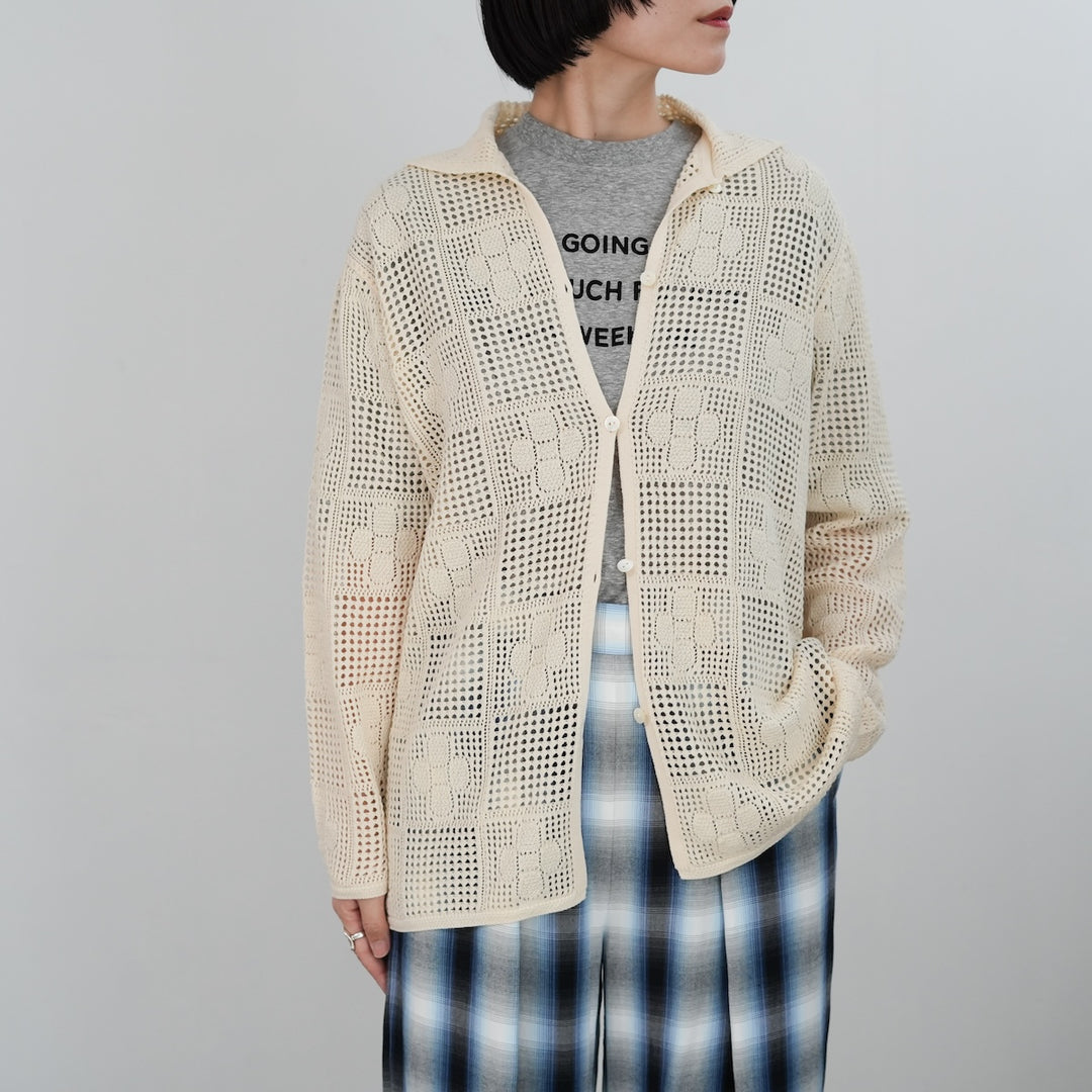 26SS】PHEENY Cotton Lace Stitch Camisole 