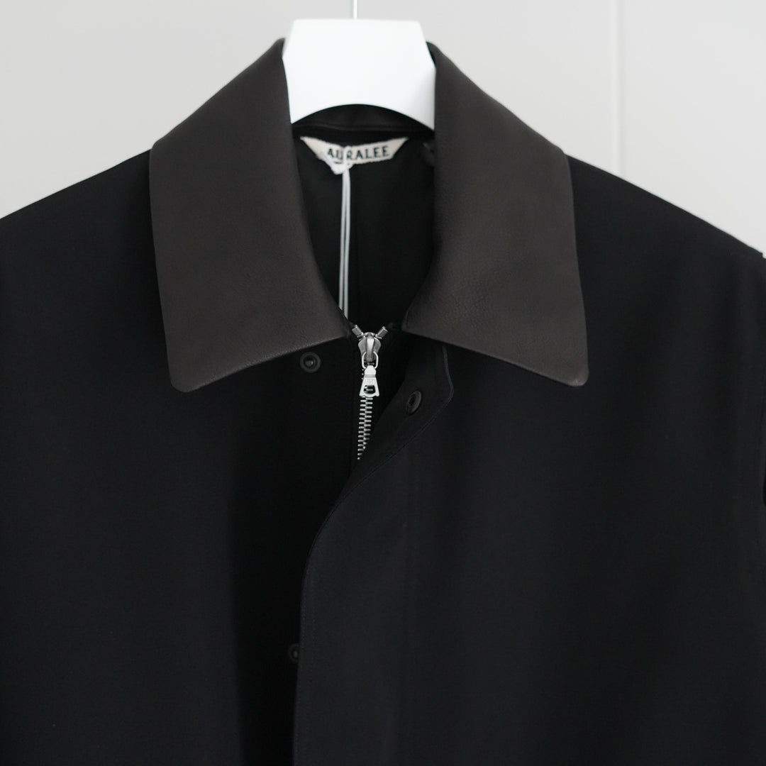 AURALEE WOOL MAX CANVAS BLOUSON 