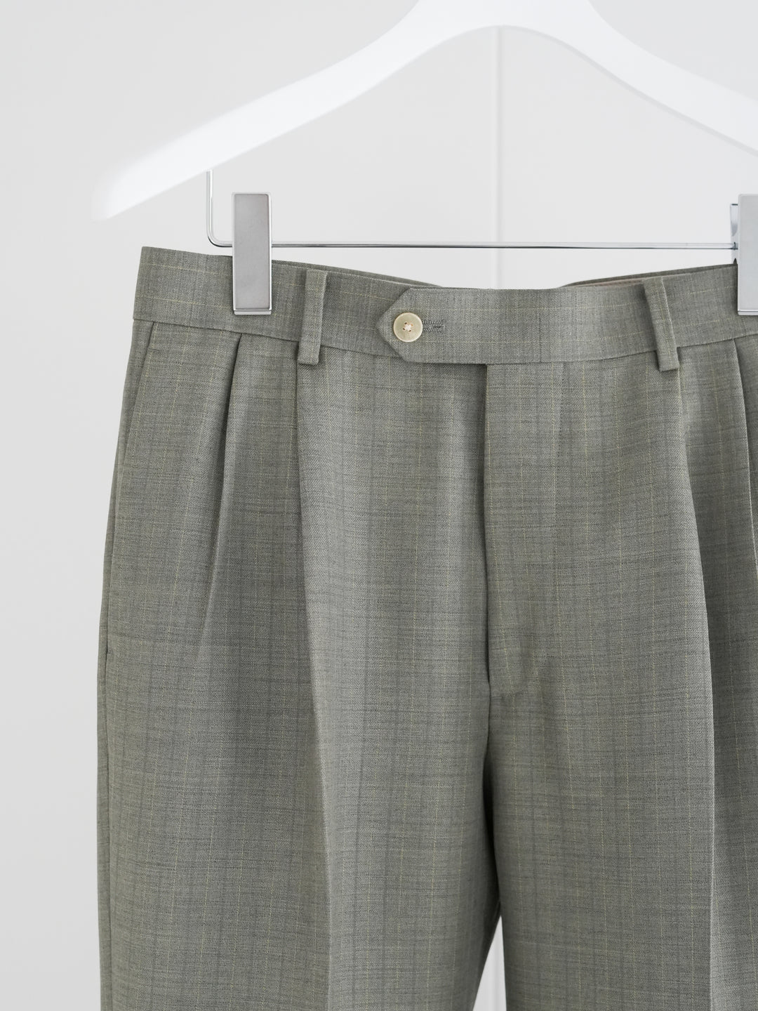 26SS】AURALEE BLUEFACED WOOL TWO-TUCK SLACKS
