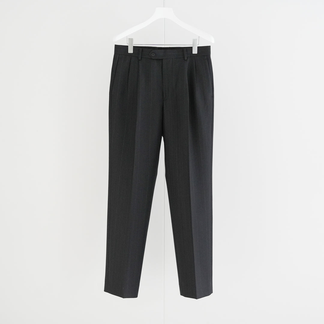 26SS】AURALEE BLUEFACED WOOL TWO-TUCK SLACKS