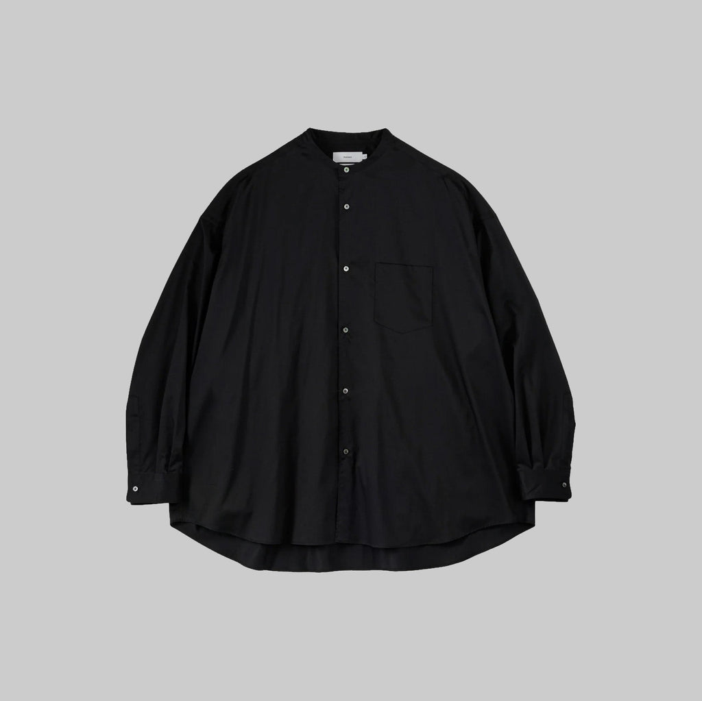 26SS】Graphpaper Silicon Poplin Oversized Band Collar Shirt 