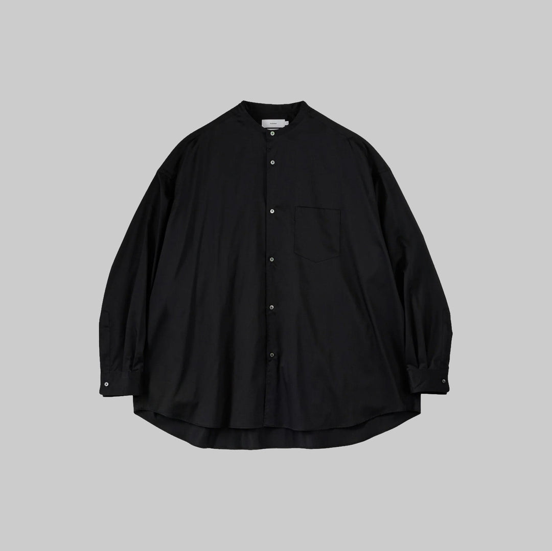 26SS】Graphpaper Silicon Poplin Oversized Band Collar Shirt 