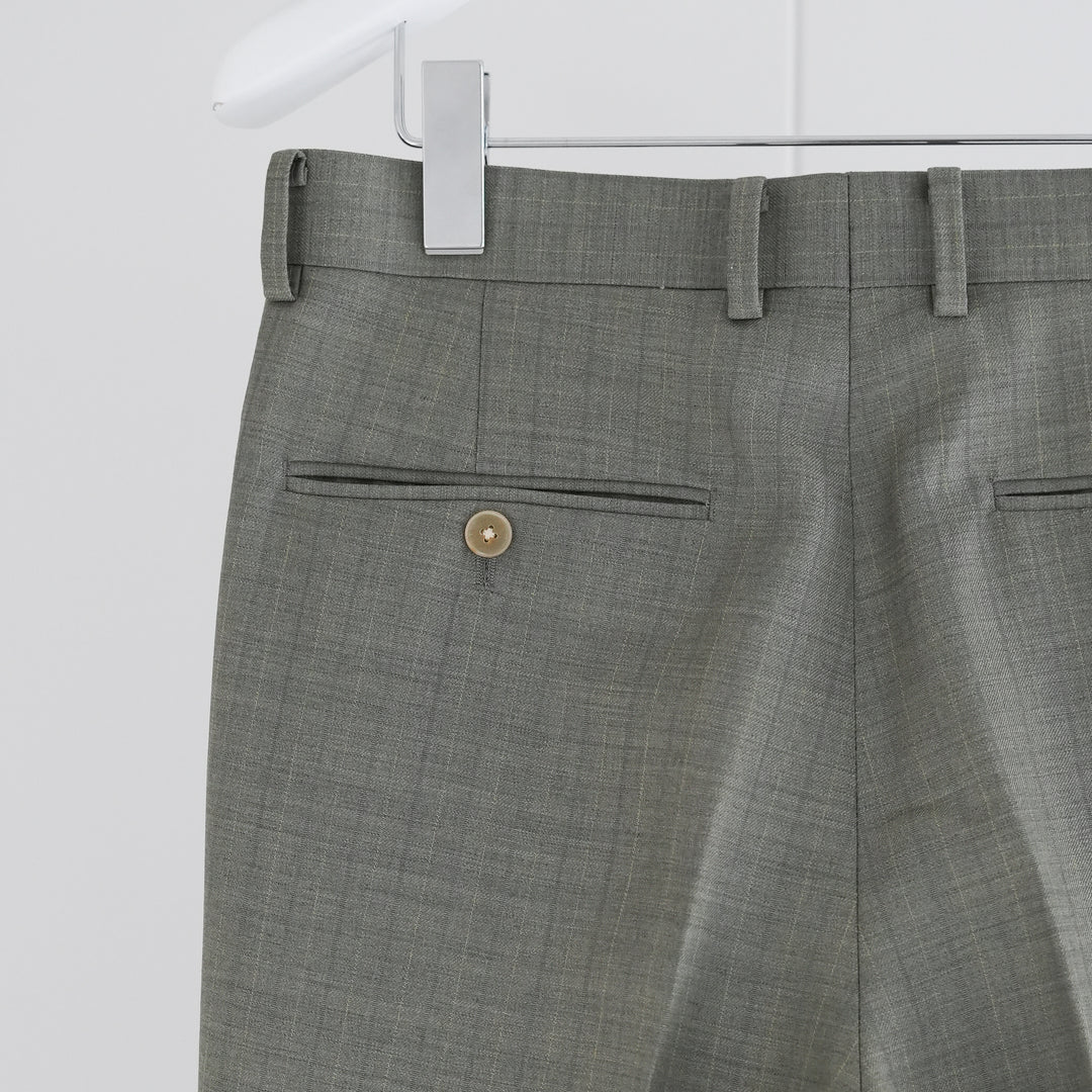 26SS】AURALEE BLUEFACED WOOL TWO-TUCK SLACKS