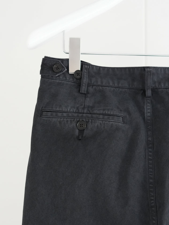 26SS】AURALEE GARMENT-DYED FINX LIGHT CHINO ONE-TUCK WIDE PANTS