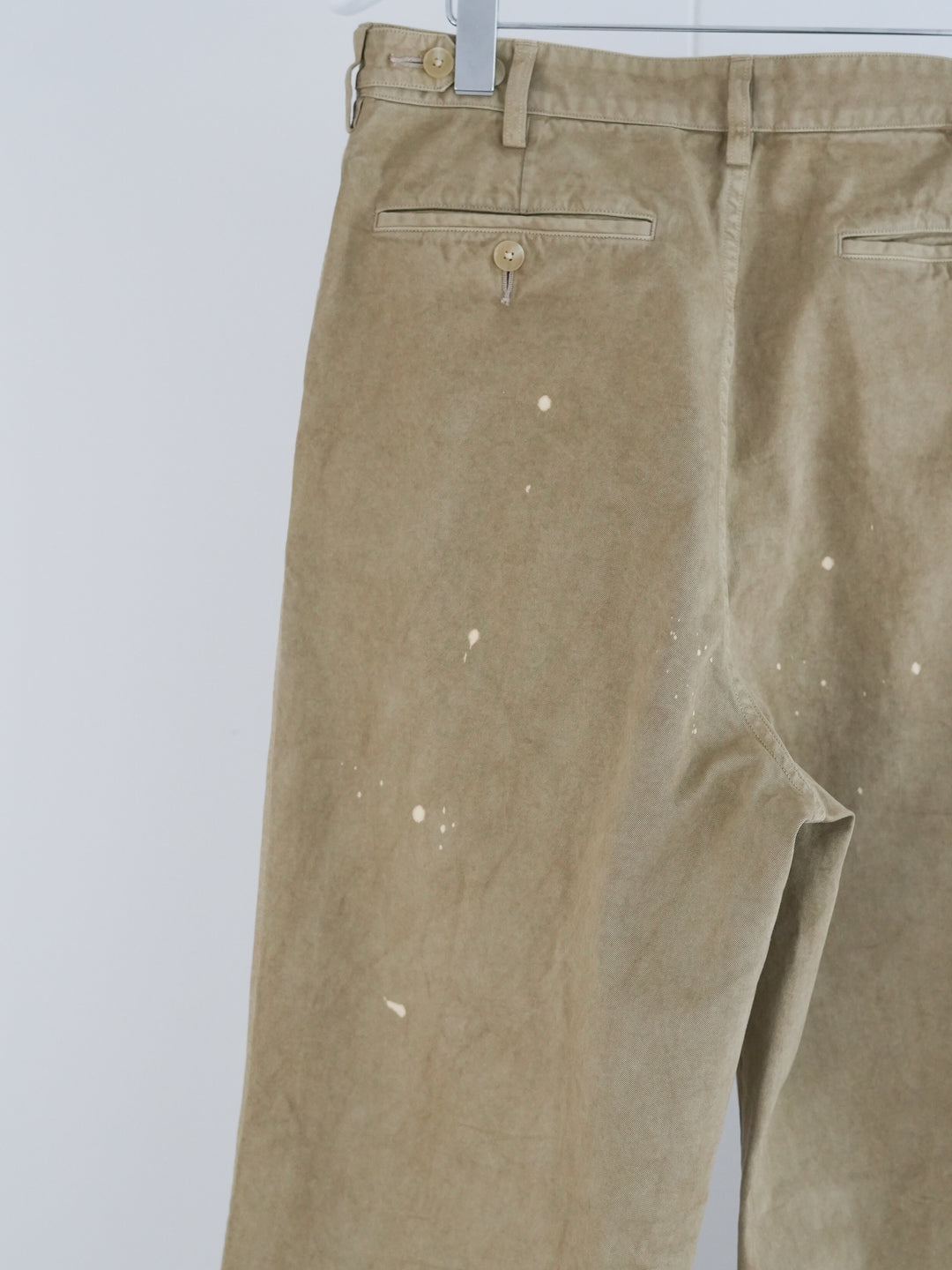 26SS】AURALEE GARMENT-DYED FINX LIGHT CHINO ONE-TUCK WIDE PANTS