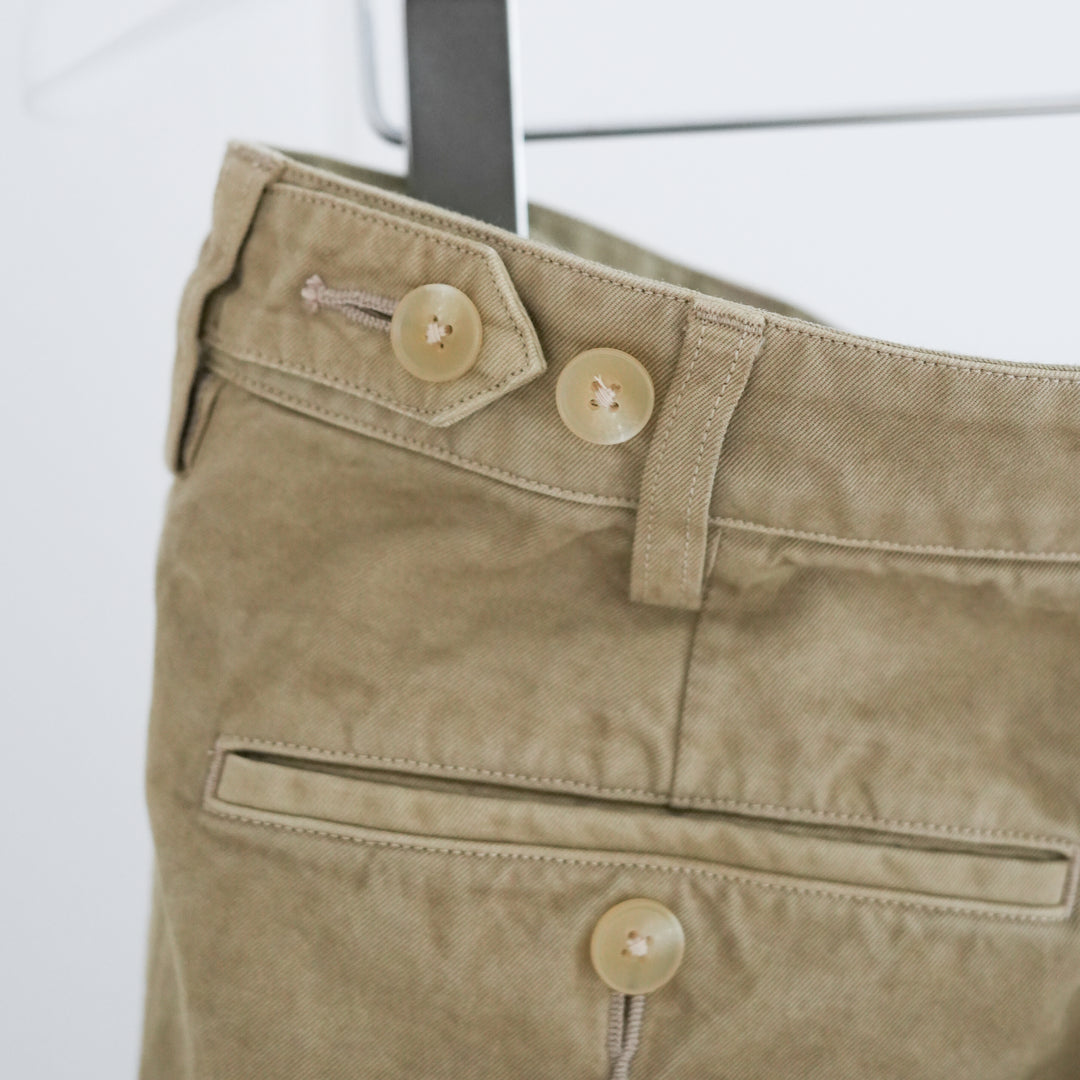 26SS】AURALEE GARMENT-DYED FINX LIGHT CHINO ONE-TUCK WIDE PANTS