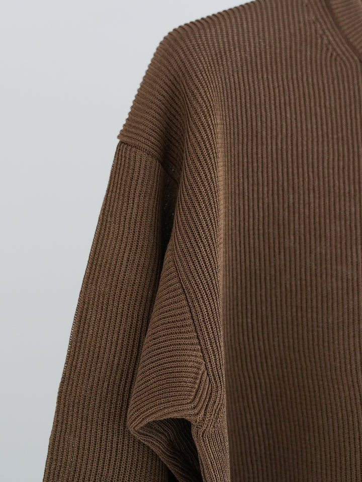26SS】AURALEE FLAT YARN RIB KNIT P/O