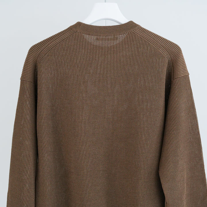 【AURALEE 26SS】FLAT YARN RIB KNIT P/O 26SS】AURALEE FLAT YARN RIB KNIT P/O