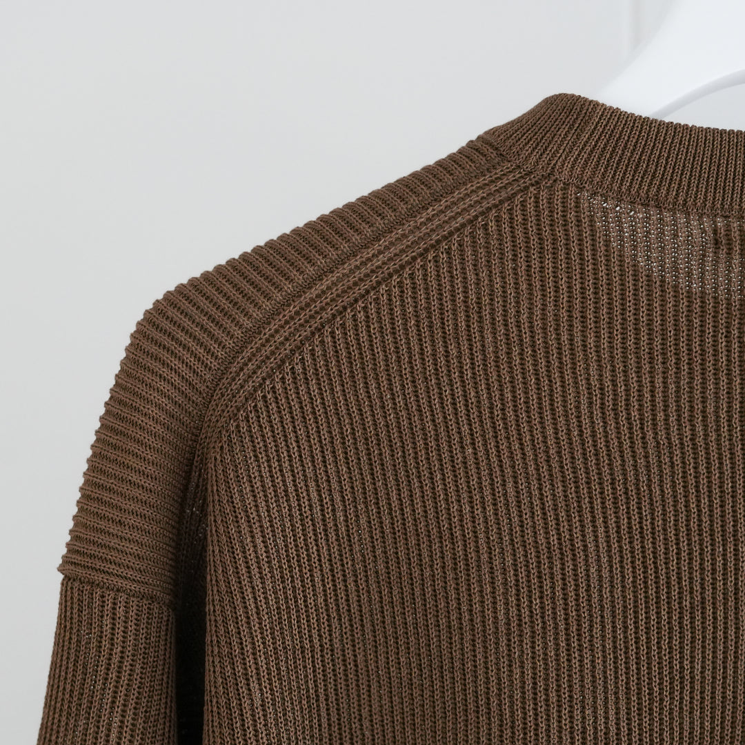 26SS】AURALEE FLAT YARN RIB KNIT P/O