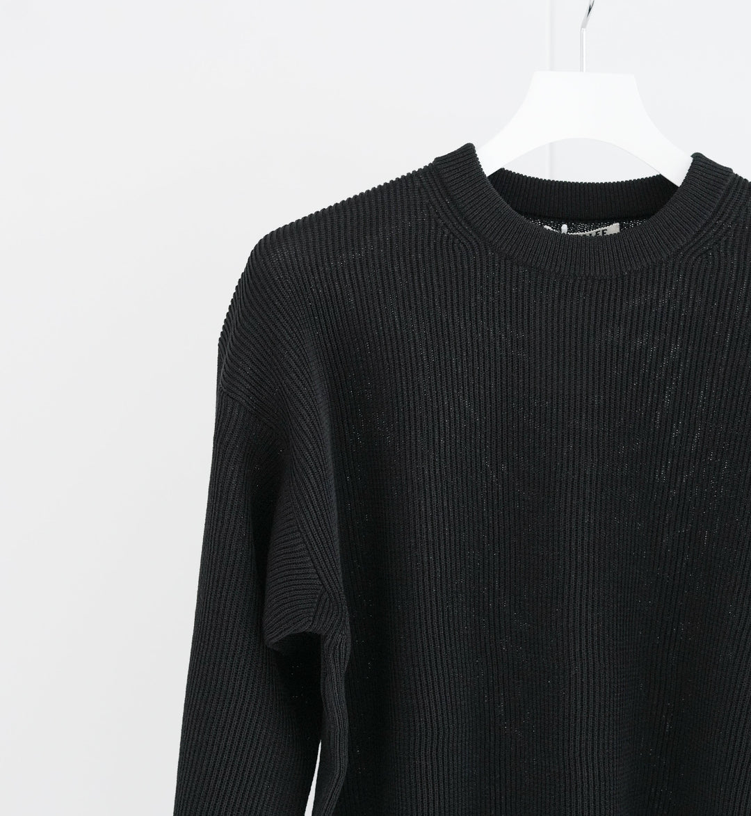 【AURALEE 26SS】FLAT YARN RIB KNIT P/O 26SS】AURALEE FLAT YARN RIB KNIT P/O